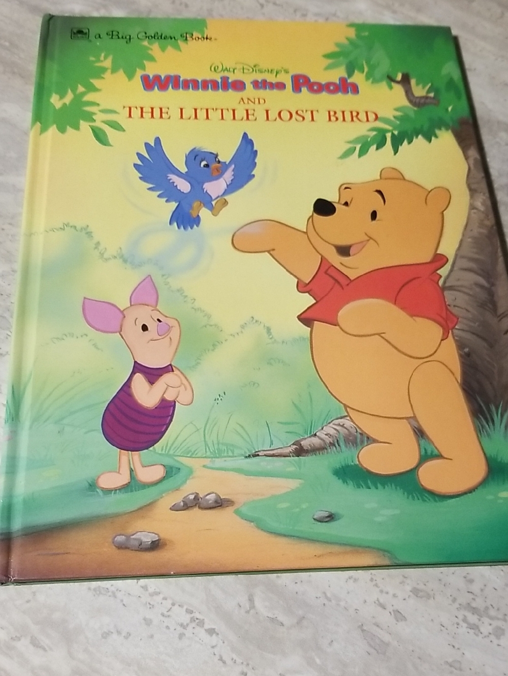 Walt Disney Winnie the Pooh Hardcover - The Littlest Lost Bird A Big Golden book